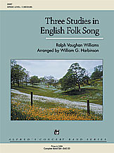 Three Studies in English Folk Song Concert Band sheet music cover Thumbnail